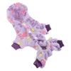 Cute Flannel Puppy Clothes Winter Insulated Outfit For Dogs Back Length 24cm 4Pcs