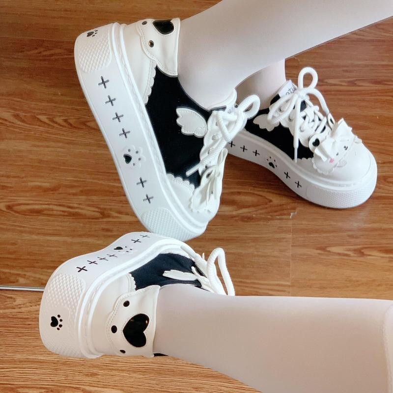 Daily Cute Soft and Versatile Canvas Shoes, Original Lolita Shoes from Porterby College for Women