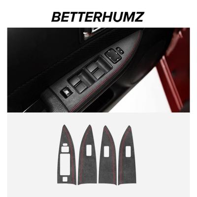 Betterhumz Pro Mazda 6 2006-2015 Vyrobeno z Alcantary Dekorativní Samolepky na Panel Ovládání Okének Dveří Auta Příslušenství pro Tuning Interiéru Auta