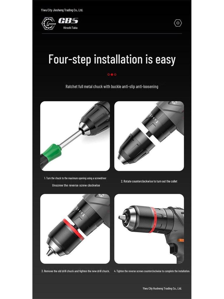 Self-Locking Metal Ratchet Drill Chuck Adapter for Electric Hammer/Wrench, 10/13mm