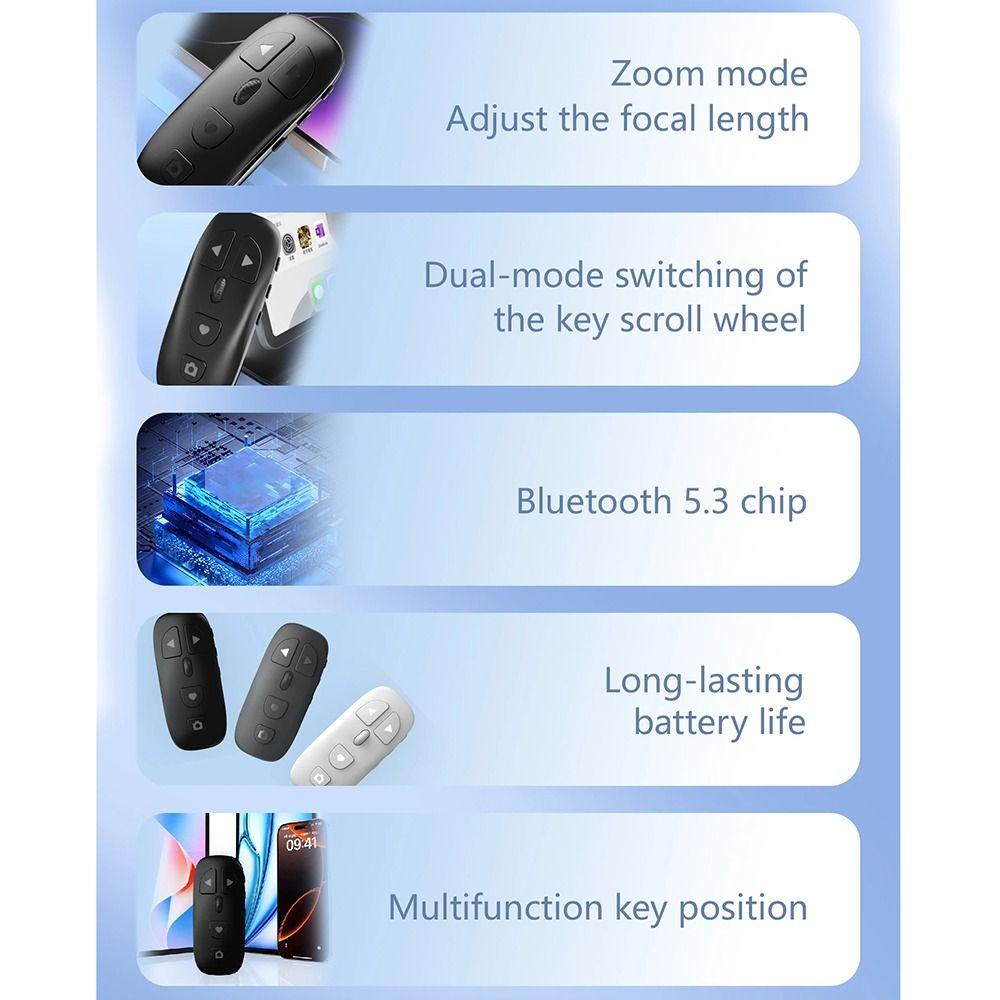 Fingertip Control E-book Page Turner Stable Signal Transmission Wireless Selfie Shutter  E-book