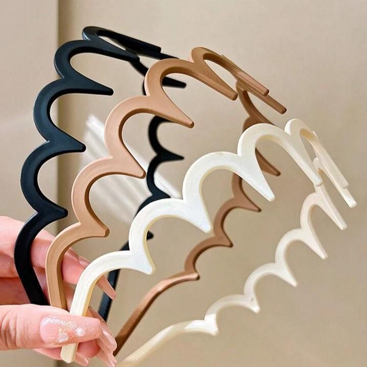 2024 High Elasticity Wave Headband for Women - Stylish Bangs & Summer Face Washing Hair Accessory