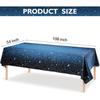 Star Space Tablecloth Waterproof Plastic Galaxy Table Cover Party Decoration Oil Proof Disposable Table Cloth Birthday Wedding