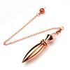 Cone 100% Copper Brass Metal Pendant Pendulum for Divination Dowsing Reiki Healing Egyptian Isis Pendulos Professional A001