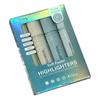 Soft Pastels Highlighter Markers, Chisels Tip Quick Dry Ink for Study Note Journaling and Clean Paper Page Marking