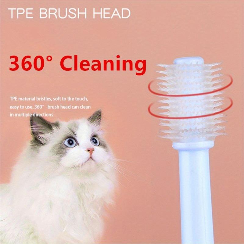 Cat Toothbrush Soft Hair Brush for Cats Mouth Cleaning Cat Brush for Teeth Cleaning Pet Grooming Cats Toothbrush Pet Products