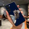 Cute Raccoon Phone Case For Samsung A56 A36 A26 A16 A15 A25 A35 A55 A14 A34 A24 A54 Black Soft Shell