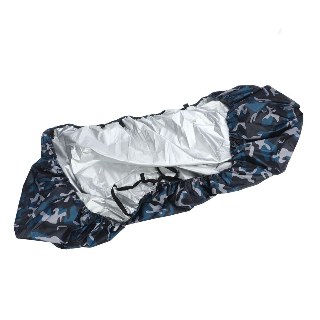 Boat Cover Kayak Canoe Waterproof Ultraviolet Resistant Dust Cover Shield for Inflatable Boat Ocean Camouflage 3.1-3.5M