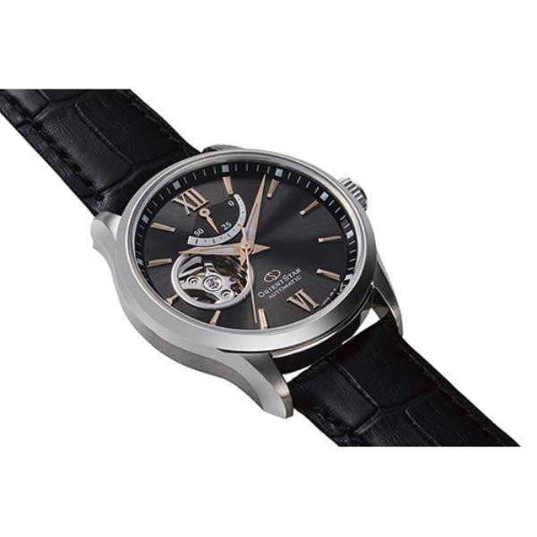 Orient Men's RK-AT0007N (Contemporary Semi-Skeleton Men's) Round Watch Black Multi-Hand Analog