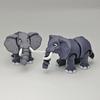 3D Printed Elephant Figurine Movable Joints Simulated Elephant Stress Relief Animal Fidget Toy Home Office Desktop Decoration Ornament
