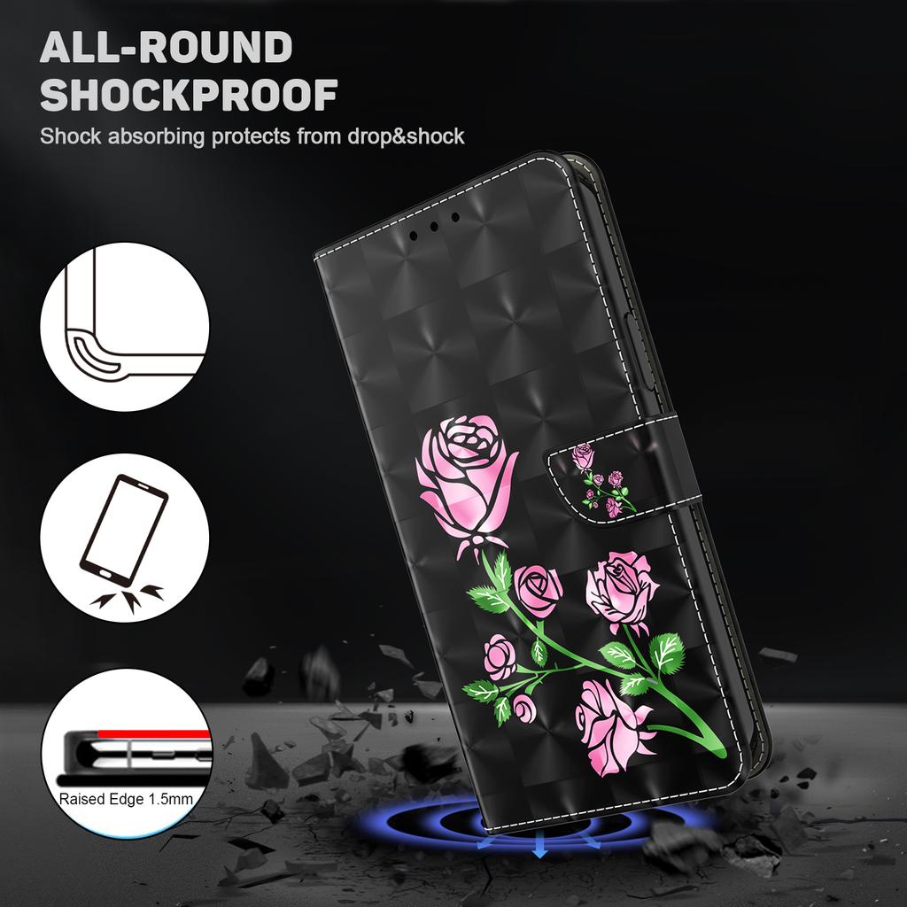 For 9 - 10 Inch Tablets Case with Stand Card Holder Universal Hook Design Leather Cover