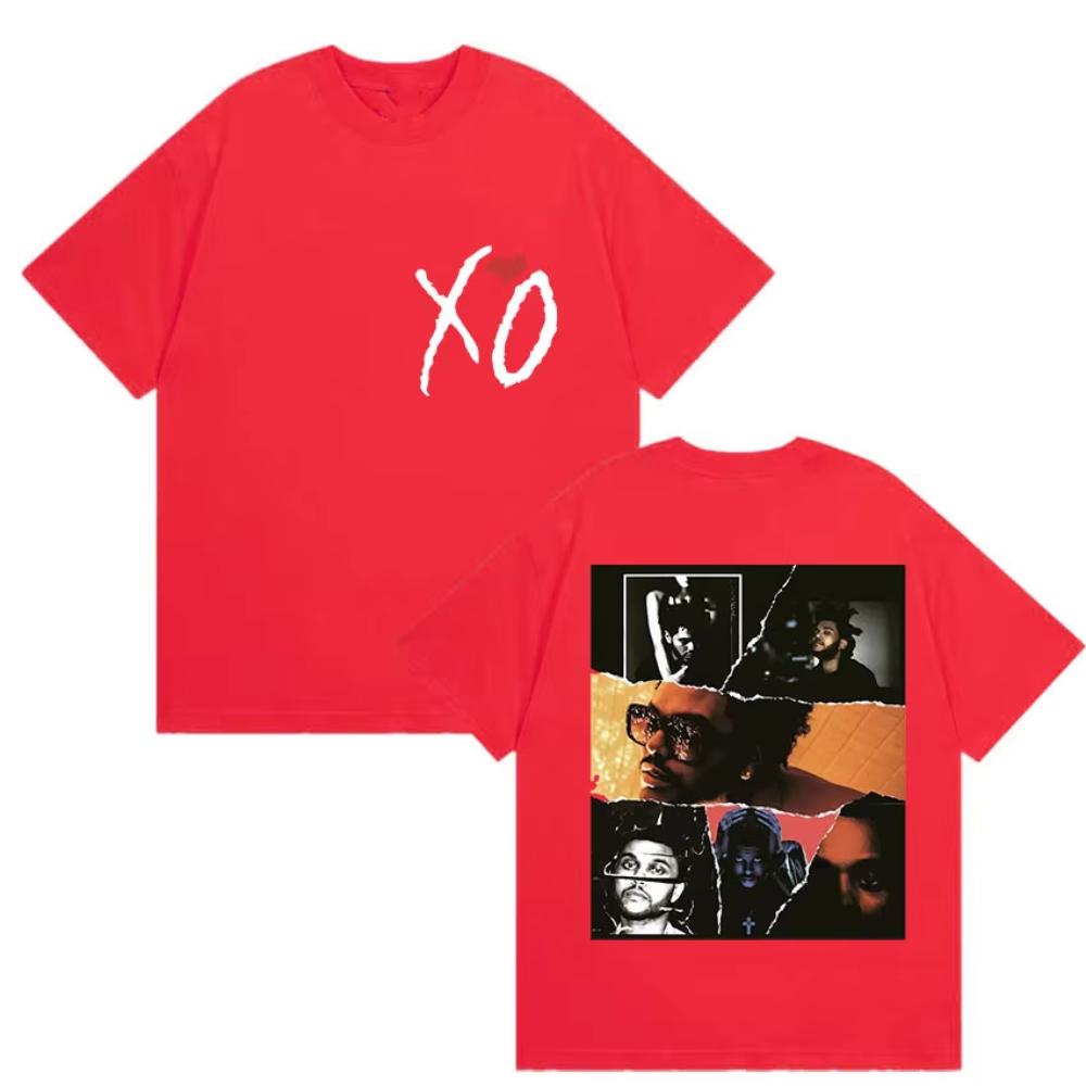 Pop Rapper The Weeknd Xo Album 2026 Grafik T-Shirts Herren Damen Fans Hip Hop Neues Kurzarm-T-Shirt Männliche Baumwoll-T-Shirts Streetwear