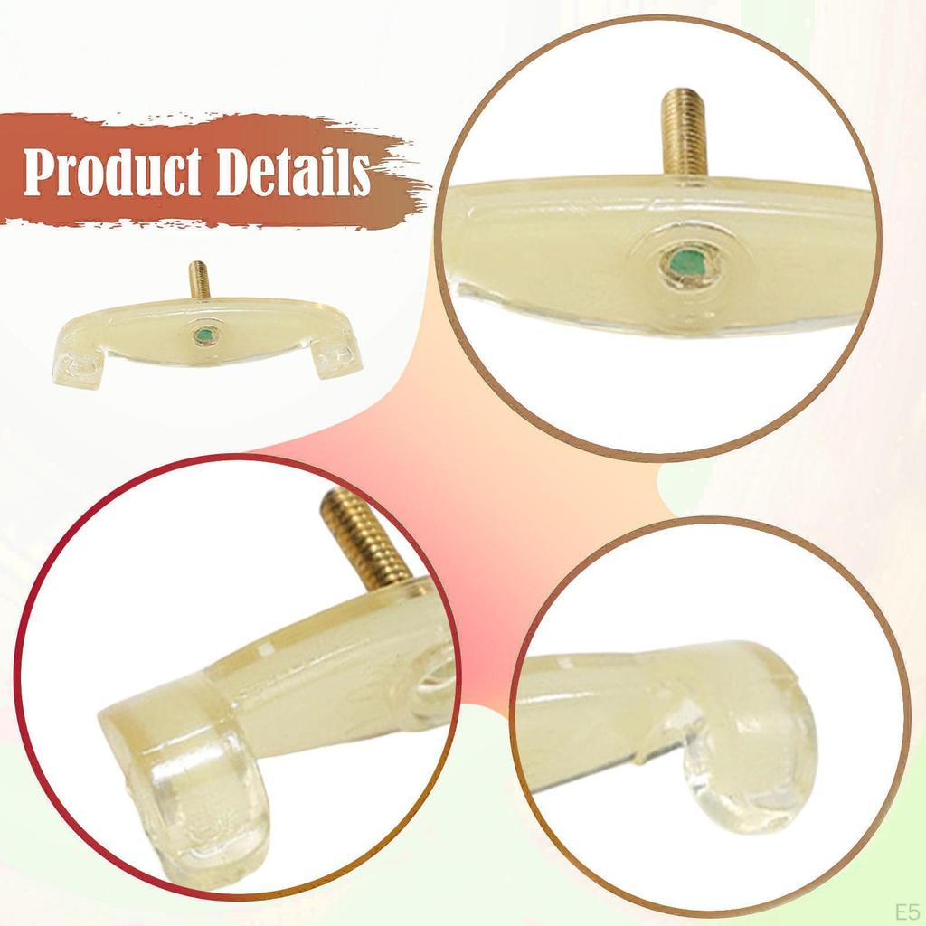 Violin Shoulder Rest Feet Repair Parts Anti Slip Rubber Compact Easy To Install Universal Musical