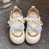 Milk Huhu thick-soled bow bread shoes women's spring and autumn new little white shoes versatile niche casual board shoes tide