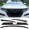 Carbon Fiber Look Front Bumper Hood Grille Trim Sticker For 2018-20 Honda Accord