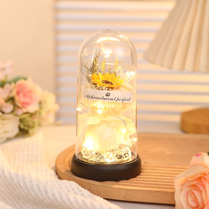Rose Bouquet Night Light – Ideal Birthday Gift for Women, Friends, or Classmates