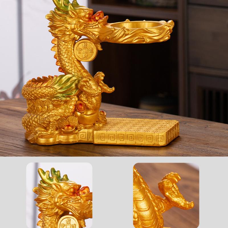 Skleněné automatické čajové sady Zlatý drak Integrované Líná rodina Kung Fu High-end Lehký luxusní čajový set