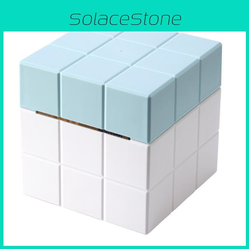 Modern Minimalist Creative Cube Tissue Box With Plastic Material For Living Room And Bathroom Use