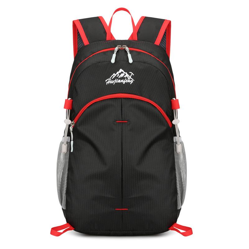 Unisex Hiking Backpack Bag Men S And Women S Outdoor Travel Cycling Backpack Leisure Wear-Resistant Folding Nylon Backpack чёрный