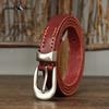 Genuine Leather Belt for Women with Pin Buckle Korean Style Trendy All-match Personality Retro Pure Cowhide Pants Belt Waist Belt