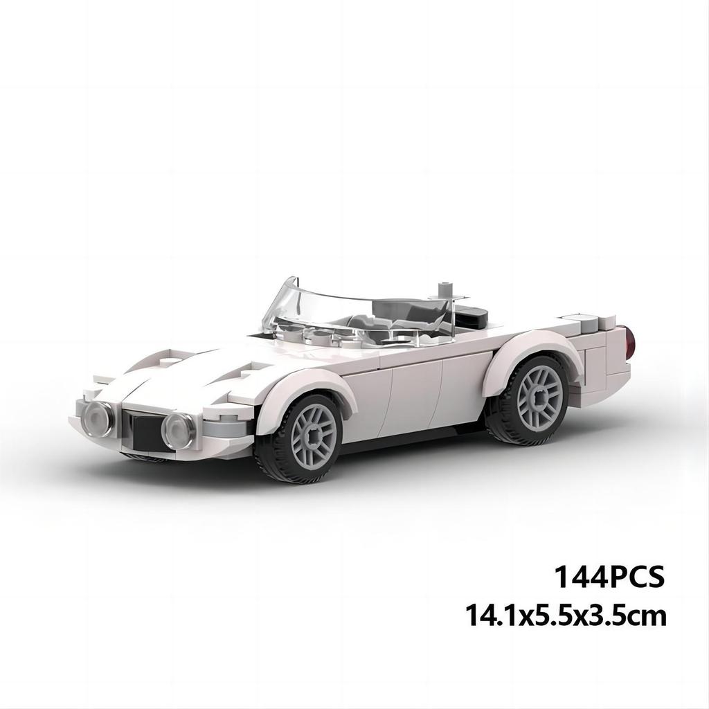 Small Particle Building Blocks MOC Fengtian 2000GT Children's Assembled Car Model Toy Set Ornaments