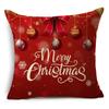 Home Decor Nordic Christmas Red Printed Polyester Pillowcase For Living Room Bedroom Decor Funda De Almohada