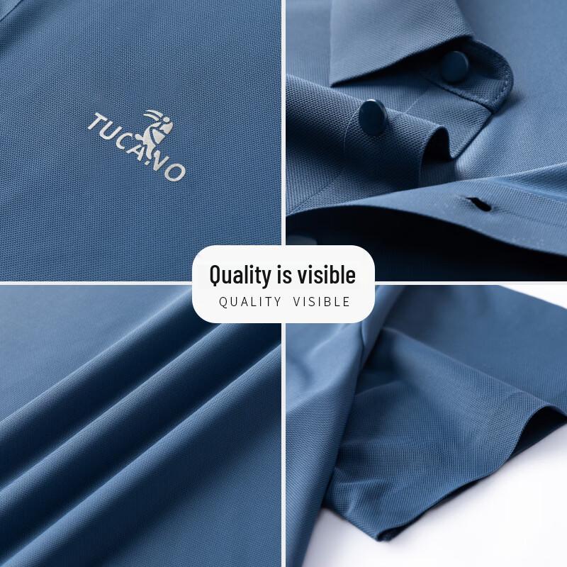 TUCANO Men's Ice Silk Quick-Dry Breathable Polo Shirt