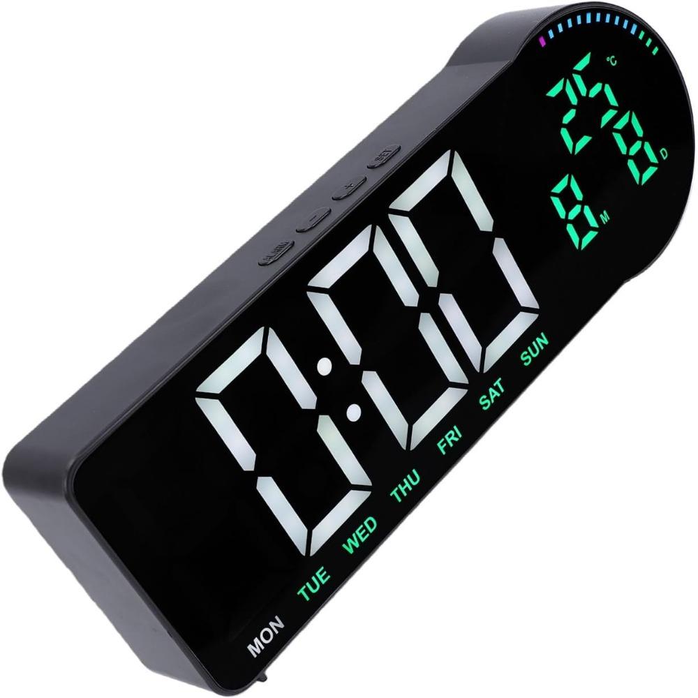 Color Number Digital Wall Clock Date/Week/Temperature Digital Alarm Clock Living Room