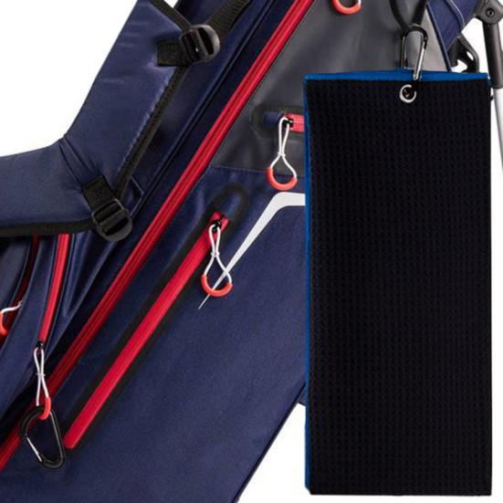 Golf Club Towel Anti-pilling Quickly Drying Accessory Waffle Pattern Golf Towel for Golf