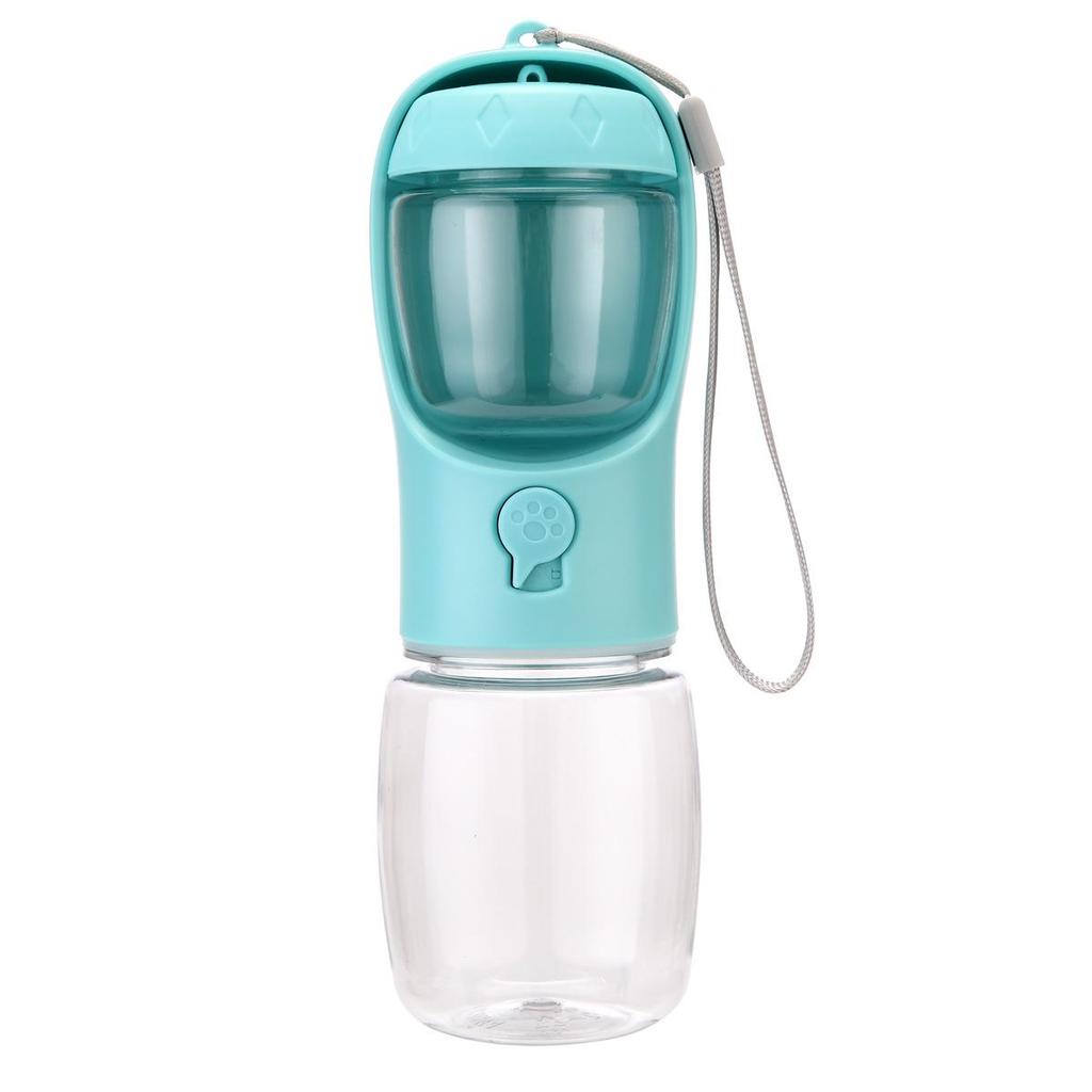 Portable Dual Pet Water & Food Cup for Dogs & Cats - Ideal for Outdoor Walks and Travel.