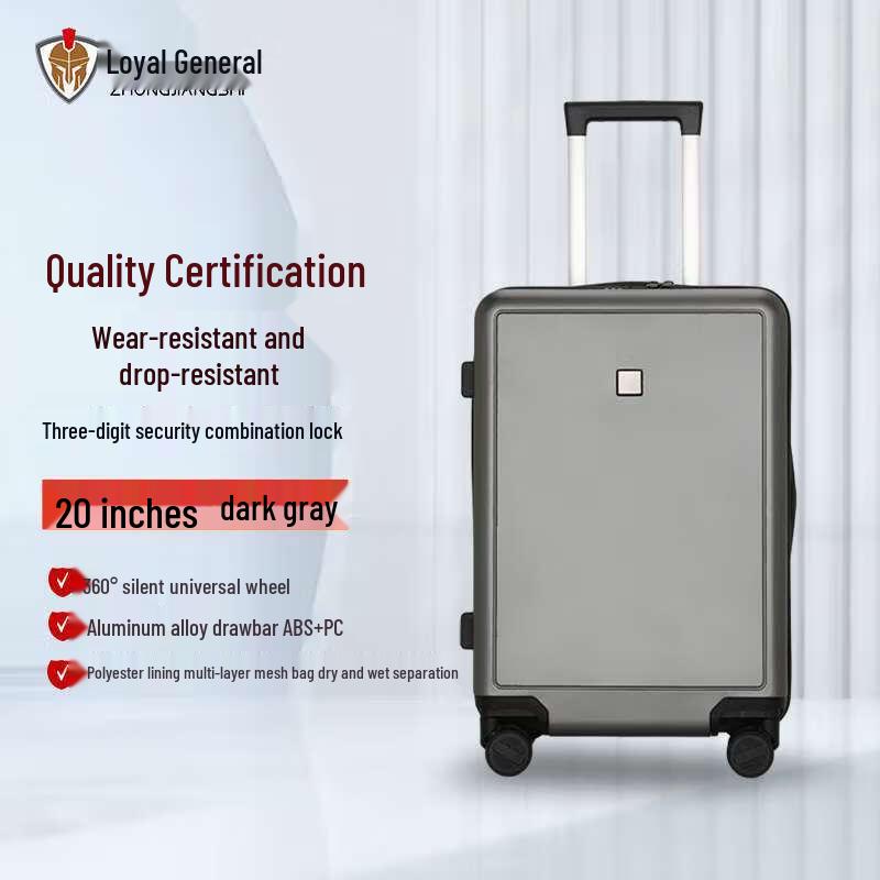 Multifunctional Zippered Spinner Luggage 20 inch