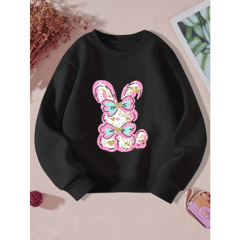 European sizes Fashionable Kids' Crew Neck Sweatshirt | Comfortable, Casual, Versatile, Random Print, Perfect for Fall/Winter