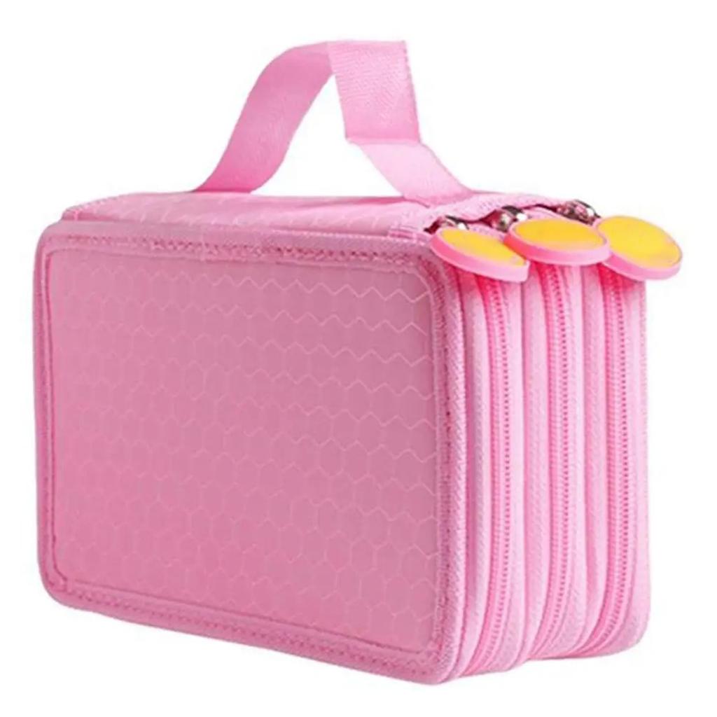 72 Holes Four Layers Pencil Case Large Capacity Kawaii Pen Storage Bag Korean Stationery Back To School Office Supplies