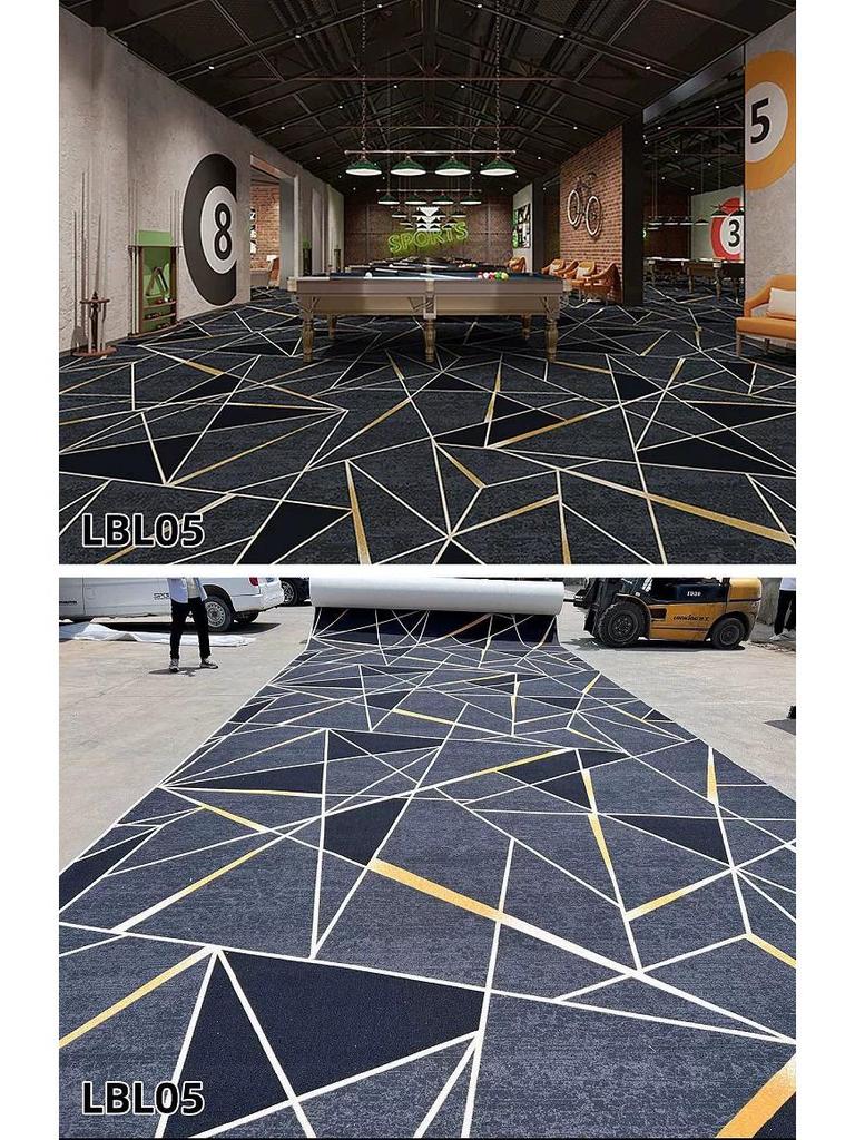 Luxuriöser feuerfester Nylon-Teppich für Billardhallen in Hotels - Teppich mit großflächigem Druck