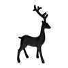 Home Display Deer Figurine 3D Shelf Accent for Desk Christmas Winter Styling with Scandinavian Look Single Piece