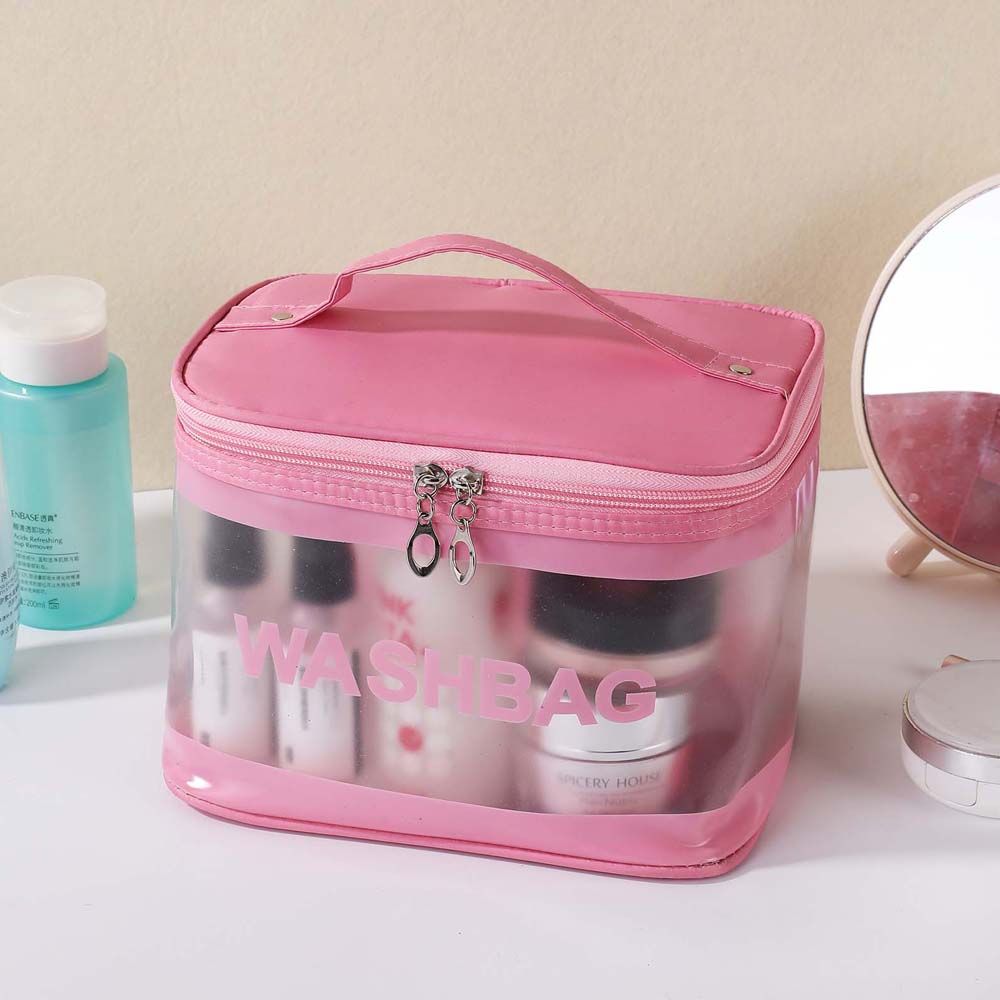 Travel Handbag Wash Bag PVC Cosmetic Organizer Cosmetic Storage Bag Makeup Bag Toiletry Bag