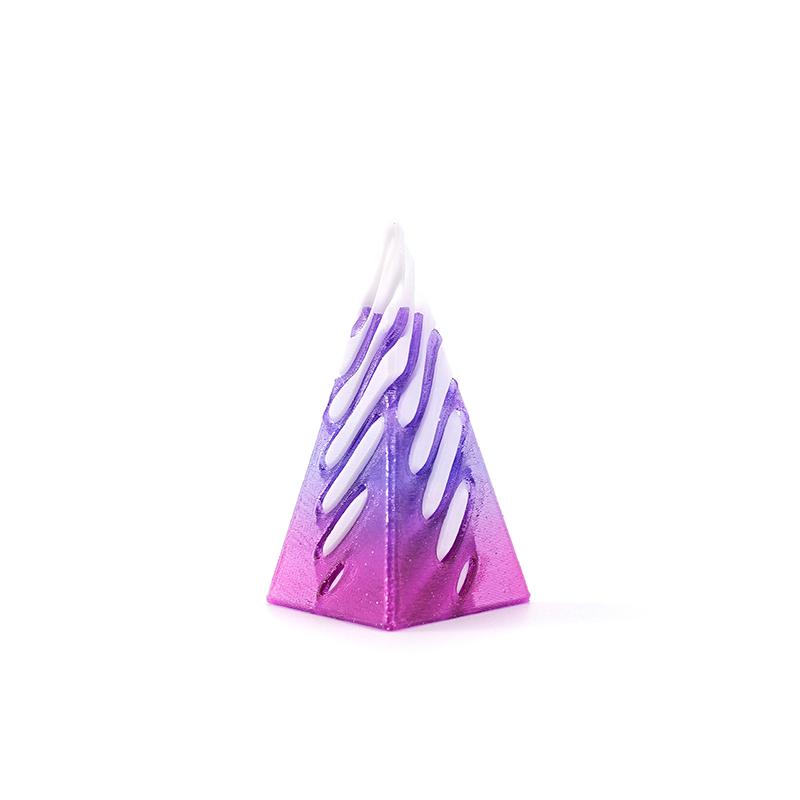1 Piece Spiral Cone Decompression Toy 3D Printed Pyramid Impossible Pass-Through Sculpture Square Pillar Helix Screw Fidget Toys