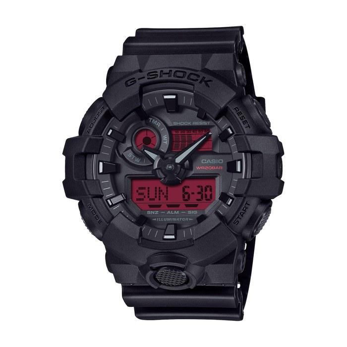 [Casio] G-Shock GA-700BBR-1AJF Men s Watch, Black/Red