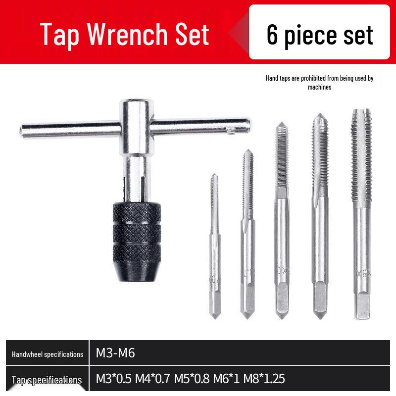 Verstellbarer T-Griff-Gewindebohrer & Aufbohrwerkzeug aus Vollstahl