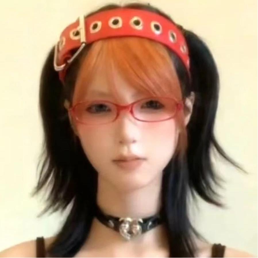 Y2K Gothic Punk Leather Buckle Hair hoop KC headband Harajuku Women Girl Dark Black Punk Hip hop Rock Hairbands Hair Accessories