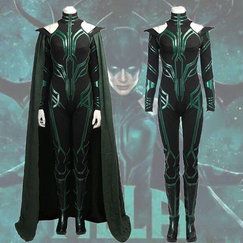 Goddess Of Death Hela Costume Set For Women Thor Ragnarok Cosplay Outfit