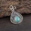Amazonite Pendant Gemstone Jewelry, 925 Solid Sterling Silver Pendant, Handmade Jewelry Birthstone Pendant, Gift For Him