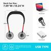 Rechargeable Mini Portable Plastic Hanging Neck Fan USB Rechargeable Electric Wearable Neckband Sport Fan for Household Use