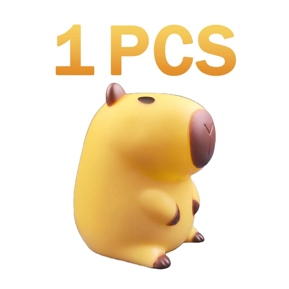 Wielokrotne kreskówkowe lampki nocne z kapibarą zapewniają komfortową atmosferę do snu, dobra lampka na dobranoc do wystroju pokoju dziecięcego