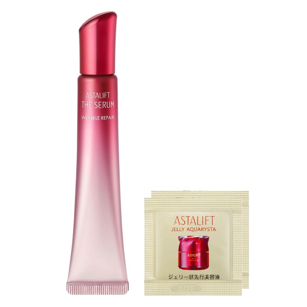 ASTALIFT The Serum Wrinkle Repair Serum Lecznicze Około Przechowuj Pielęgnacja na Noc z Zawiera 2 Saszetki Próbek Żelu i Krem pod Oczy