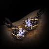 Retro Special-Shaped Baroque Freshwater Pearl Earrings Femininity Versatile Personality Two-Color Stud Earrings Women