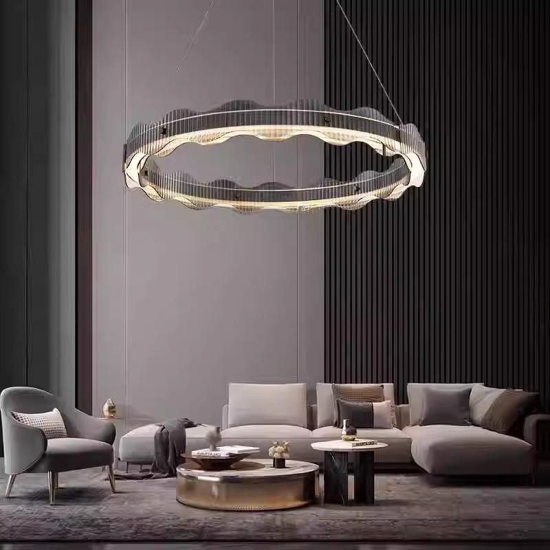 Nordic Minimalist Chandelier: Modern Glass Light for Living Room, Bedroom, Study, or Restaurant
