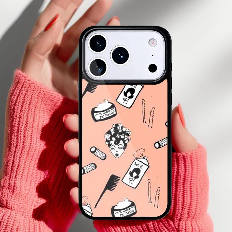Hair Stylist Hairdresser soft Phone Case for iPhone 17 16 15 14 13 Pro Max Back Cover for 12 11 Pro Coque
