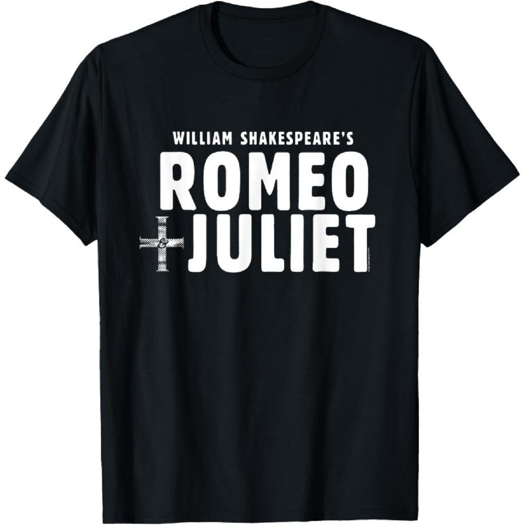 Koszulka z odważnym logo filmu Romeo + Julia Williama Shakespeare'a 1996