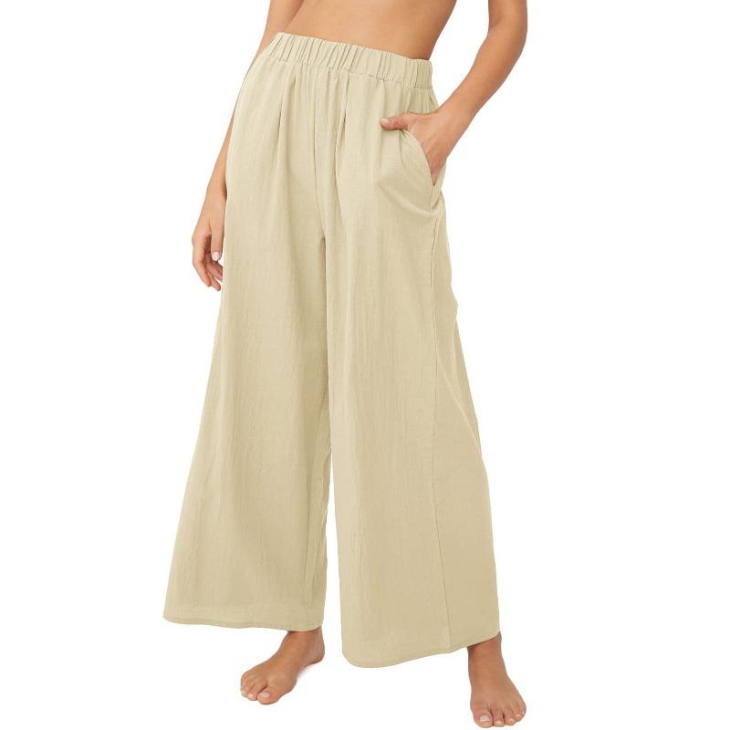 Pantalons et Pantacourts Décontractés pour Femmes JPNTKY Couleur Unie Imprimée